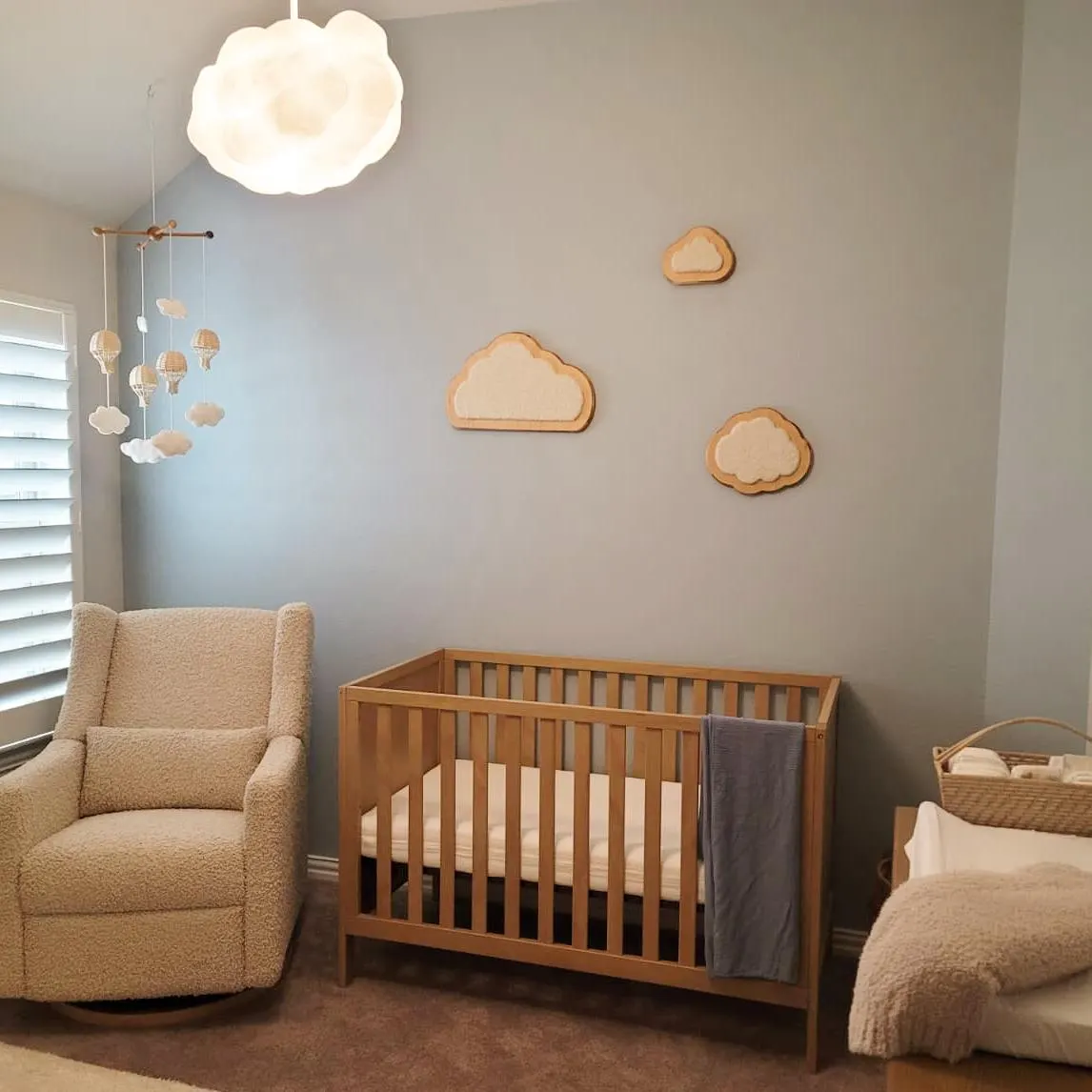 Maple Wood Cloud Nursery Decor