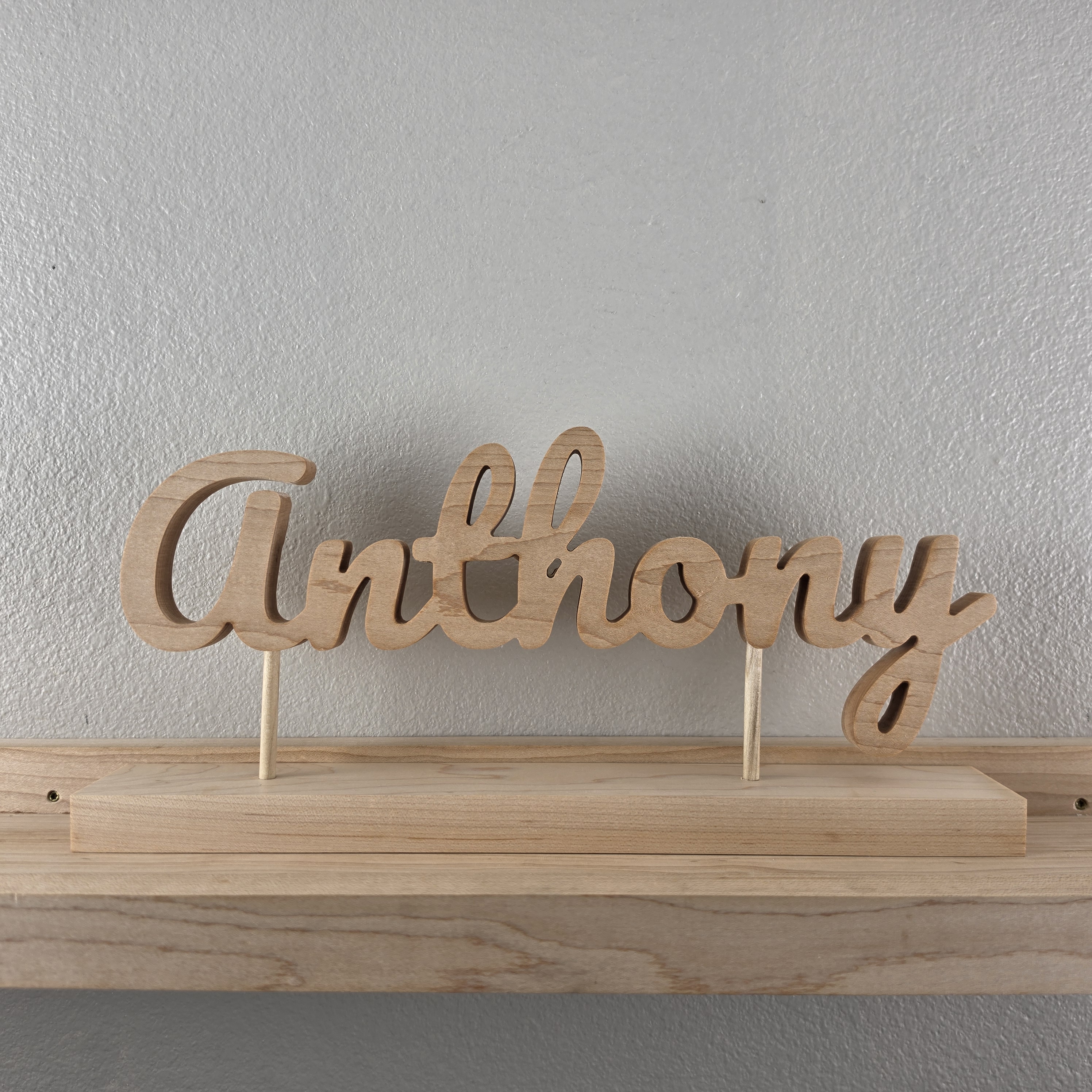 Custom Maple Name Sign image 2