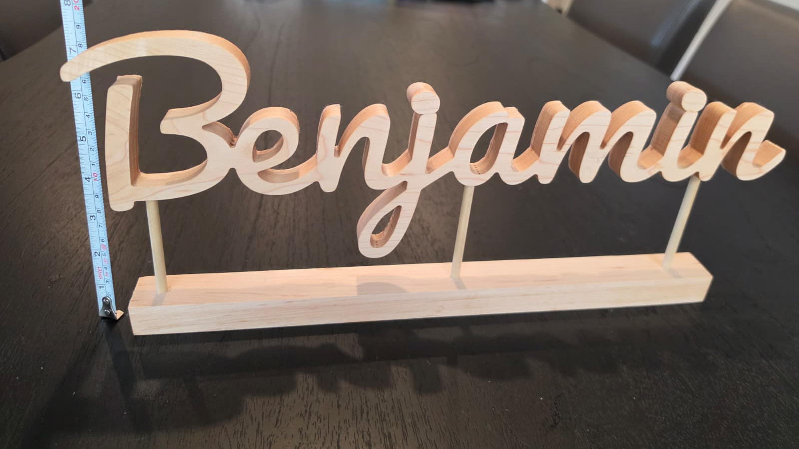 Custom Maple Name Sign